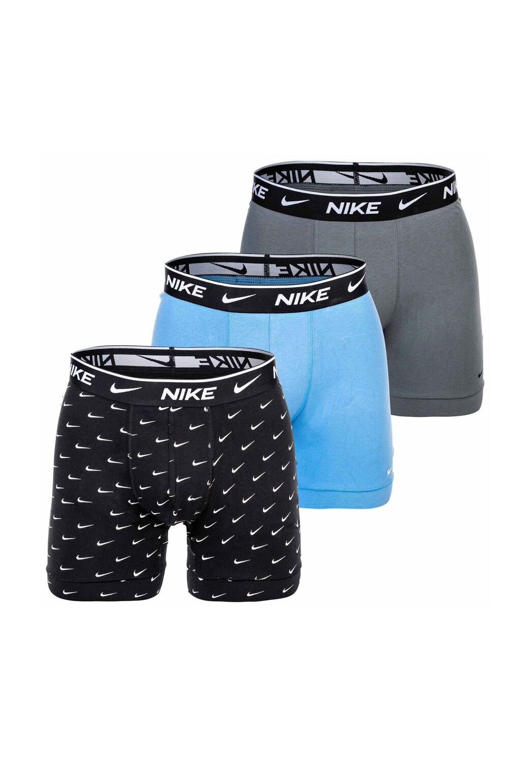 Трусы-боксеры из хлопка стрейч на каждый день, 3 шт NIKE, цвет Schwarz Grau Blau
Трусы-боксеры из хлопка стрейч на каждый день, 3 шт NIKE, цвет Schwarz Grau Blau