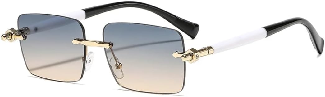 Модные женские солнцезащитные очки без оправы с прозрачными линзами с градиентом цвета «океан», мужские солнцезащитные очки с защитой от УФ-излучения UV400 TKKTLLT, Green Tea Gradient
Модные женские солнцезащитные очки без оправы с прозрачными линзами с градиентом цвета «океан», мужские солнцезащитные очки с защитой от УФ-излучения UV400 TKKTLLT, Green Tea Gradient