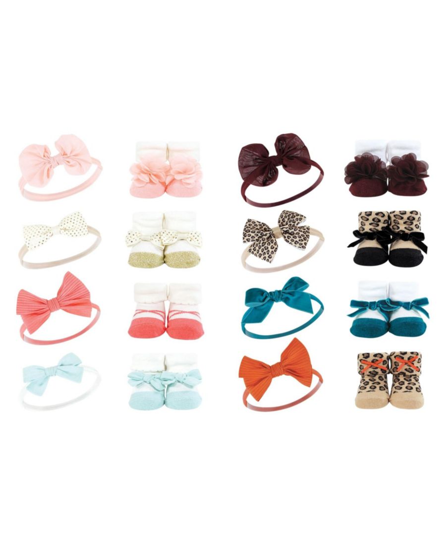 Набор из 16 предметов: повязка на голову и носки, нежно-розовый цветочный узор Hudson Baby, Coral gold fall leopard
Набор из 16 предметов: повязка на голову и носки, нежно-розовый цветочный узор Hudson Baby, Coral gold fall leopard