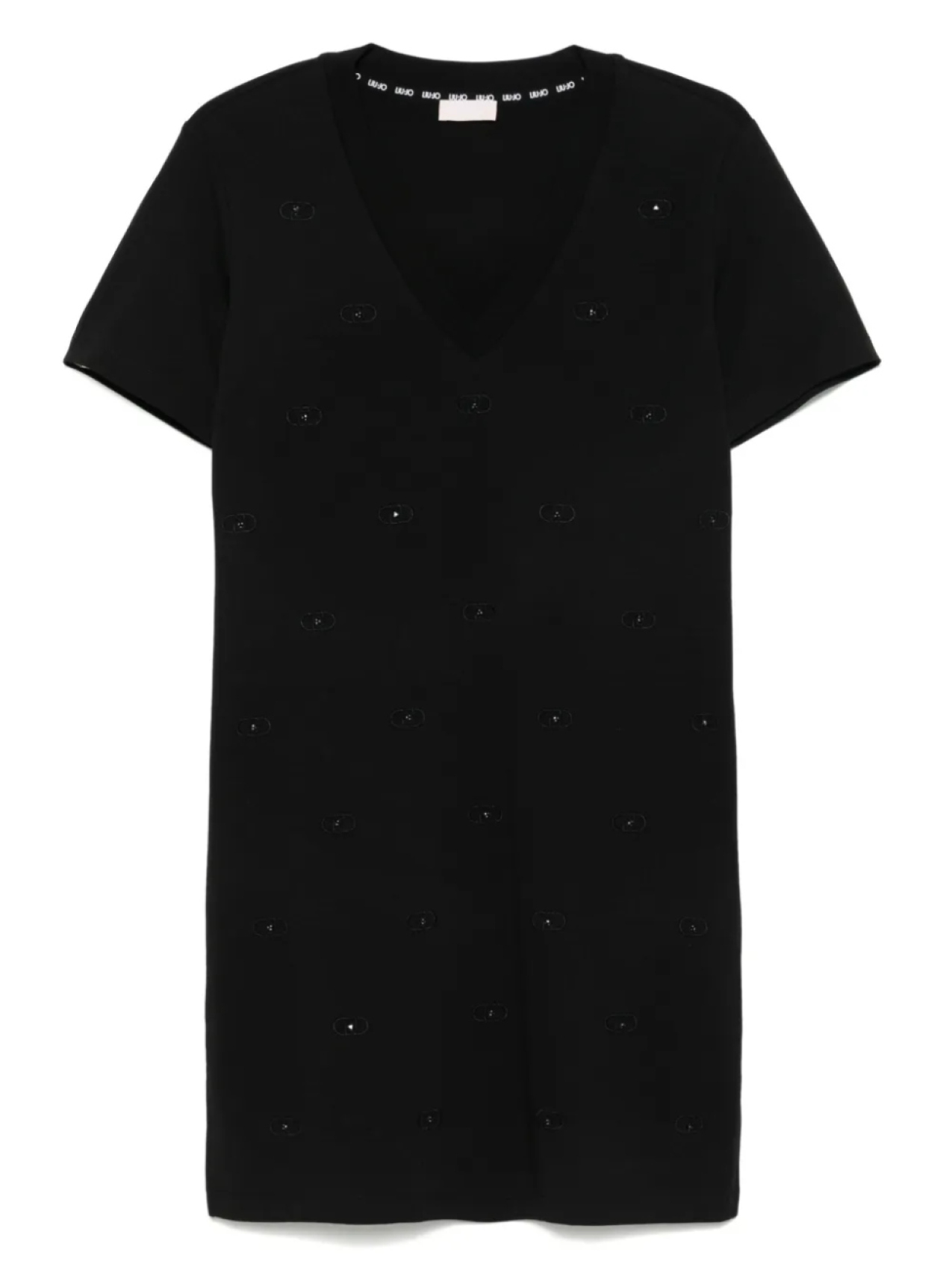 Платье мини с вышитым логотипом LIU JO, черный
Платье мини с вышитым логотипом LIU JO, черный