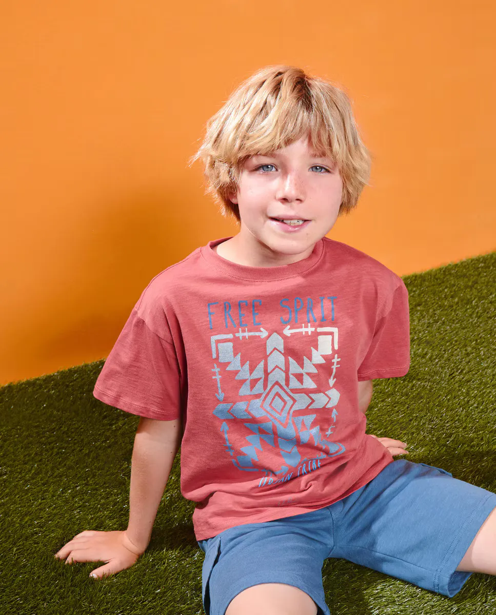 Футболка для мальчика с коротким рукавом и рисунком Kids El Corte Inglés, терракотовый
Футболка для мальчика с коротким рукавом и рисунком Kids El Corte Inglés, терракотовый