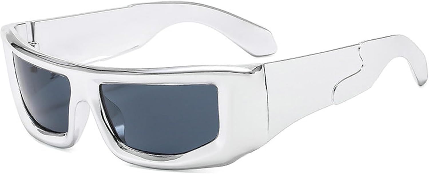 Солнцезащитные очки Willochra обтекаемой формы для женщин и мужчин, модные очки в стиле Y2k, большие футуристические овальные очки, стильные солнцезащитные очки, Silver Gary
Солнцезащитные очки Willochra обтекаемой формы для женщин и мужчин, модные очки в стиле Y2k, большие футуристические овальные очки, стильные солнцезащитные очки, Silver Gary