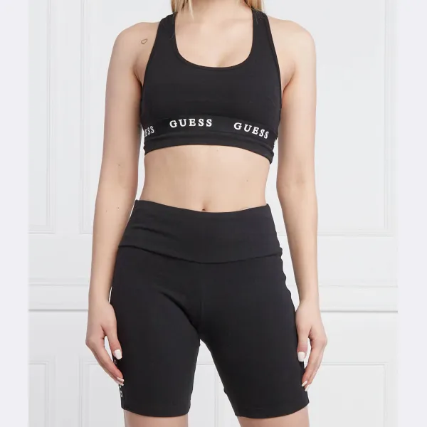 Приталенный топ однотонного кроя Guess, черный
Приталенный топ однотонного кроя Guess, черный