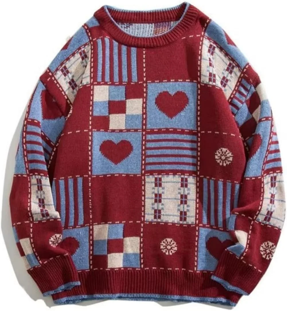 Свитер Heart для мужчин, вязаный пуловер SUGEBETA
Свитер Heart для мужчин, вязаный пуловер SUGEBETA