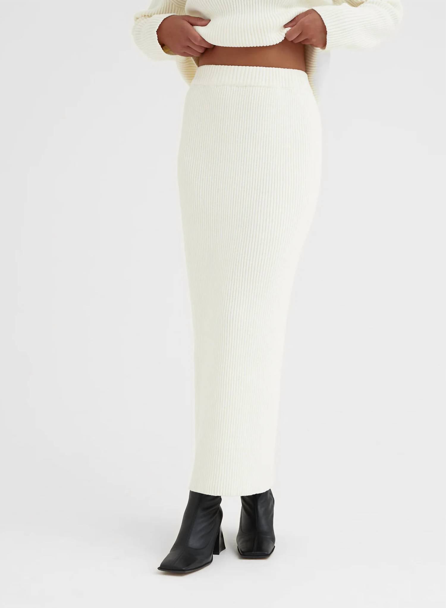 Женская вязаная макси-юбка кремового цвета 4th & Reckless
Женская вязаная макси-юбка кремового цвета 4th & Reckless