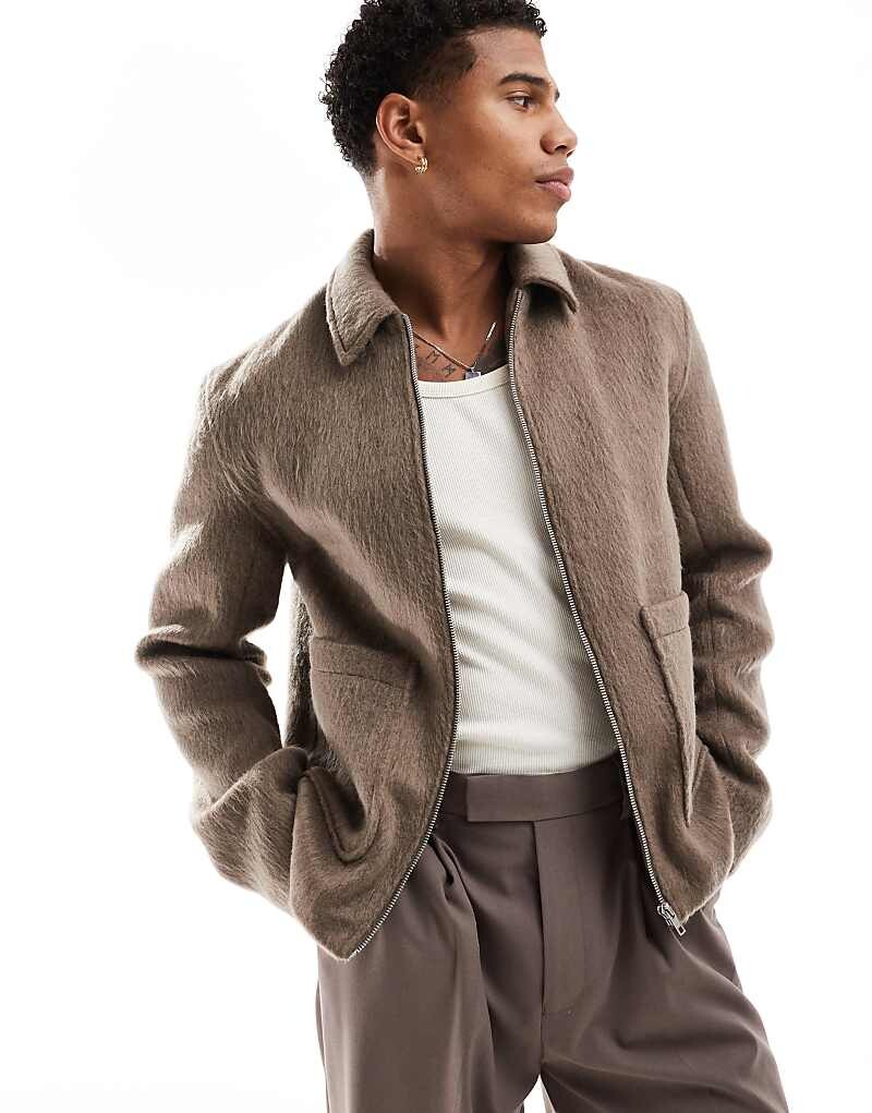 ASOS DESIGN - куртка Харрингтон с текстурой грибов
ASOS DESIGN - куртка Харрингтон с текстурой грибов