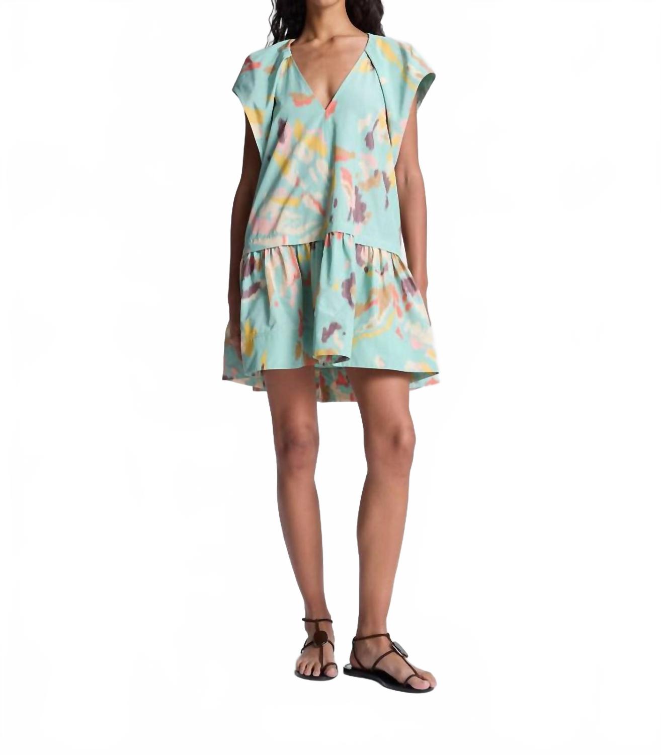 Мятное многоцветное мини-платье Ember A.L.C. 
Мятное многоцветное мини-платье Ember A.L.C.