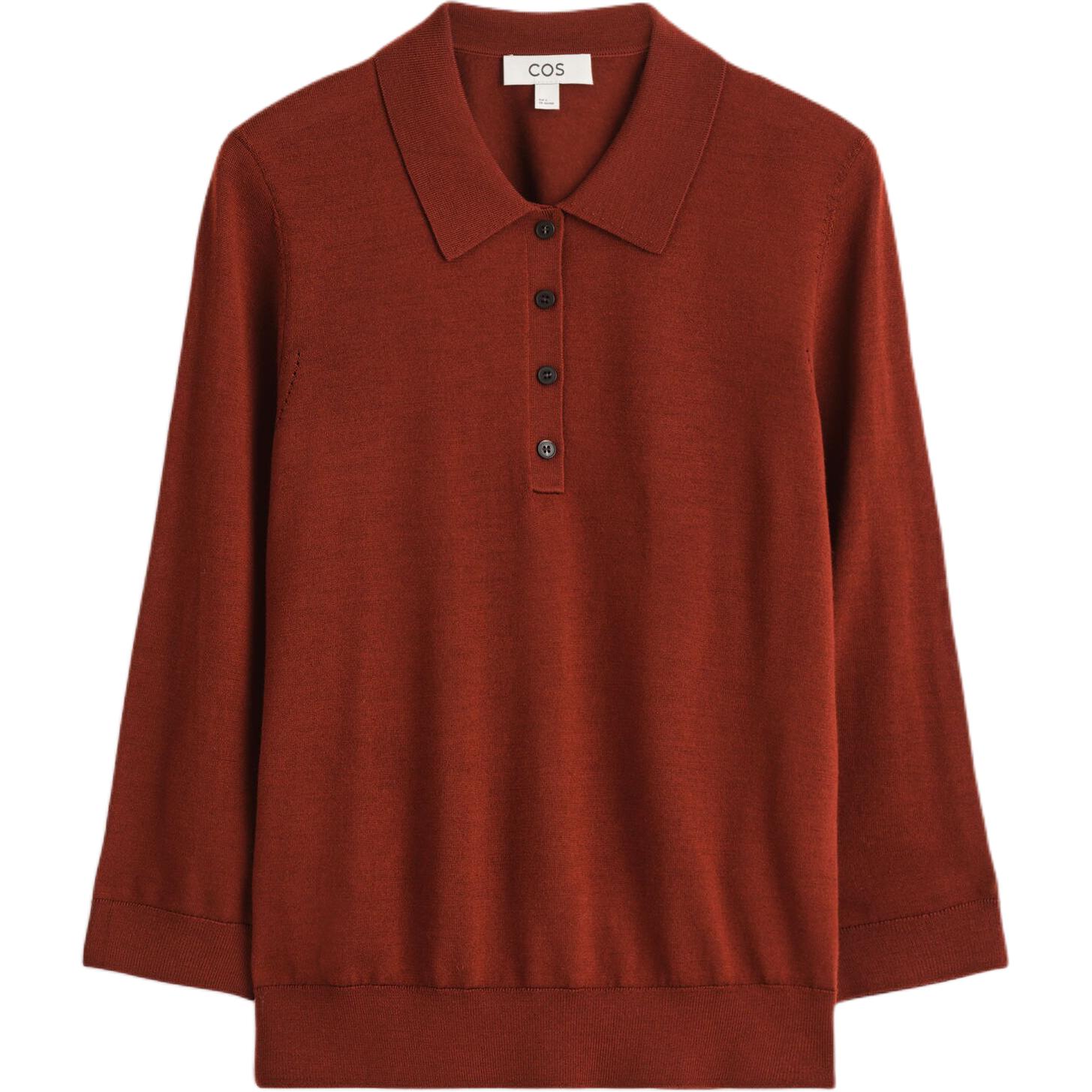 COS Футболка поло женская rusty red
COS Футболка поло женская rusty red