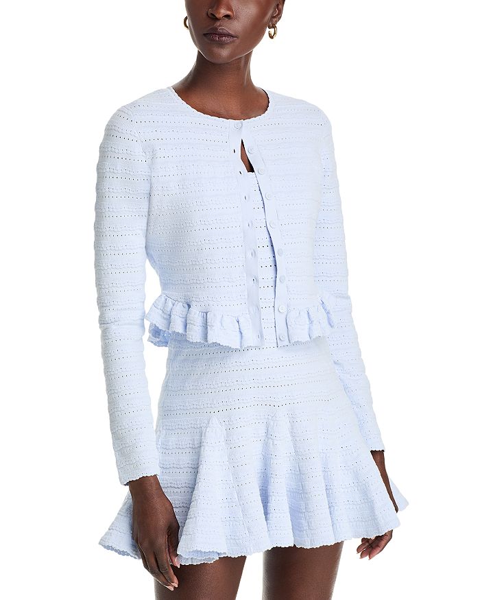 Кардиган с круглым вырезом Rogan LoveShackFancy, фиолетовый
Кардиган с круглым вырезом Rogan LoveShackFancy, фиолетовый