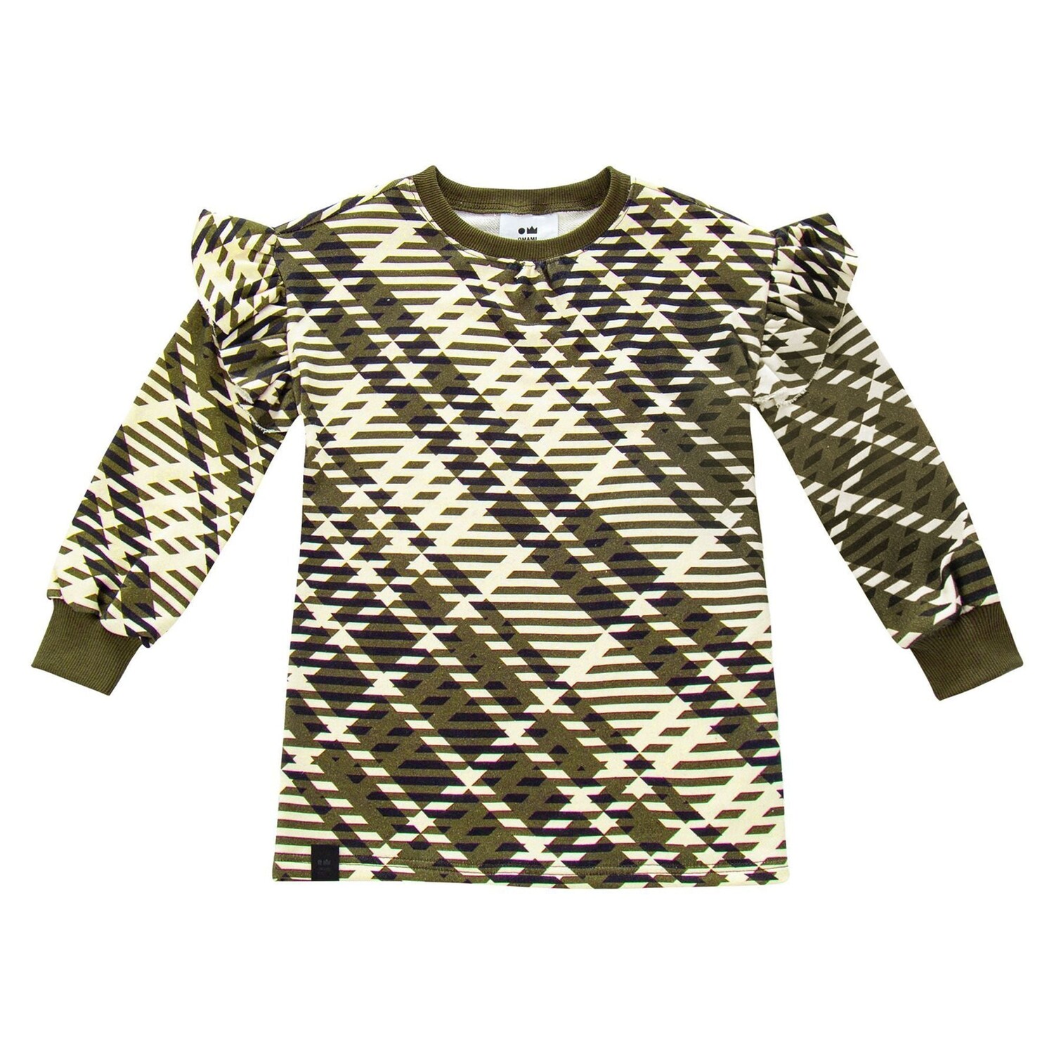 Махровое платье в клетку с рюшами для девочек Omamimini, оливковый
Махровое платье в клетку с рюшами для девочек Omamimini, оливковый