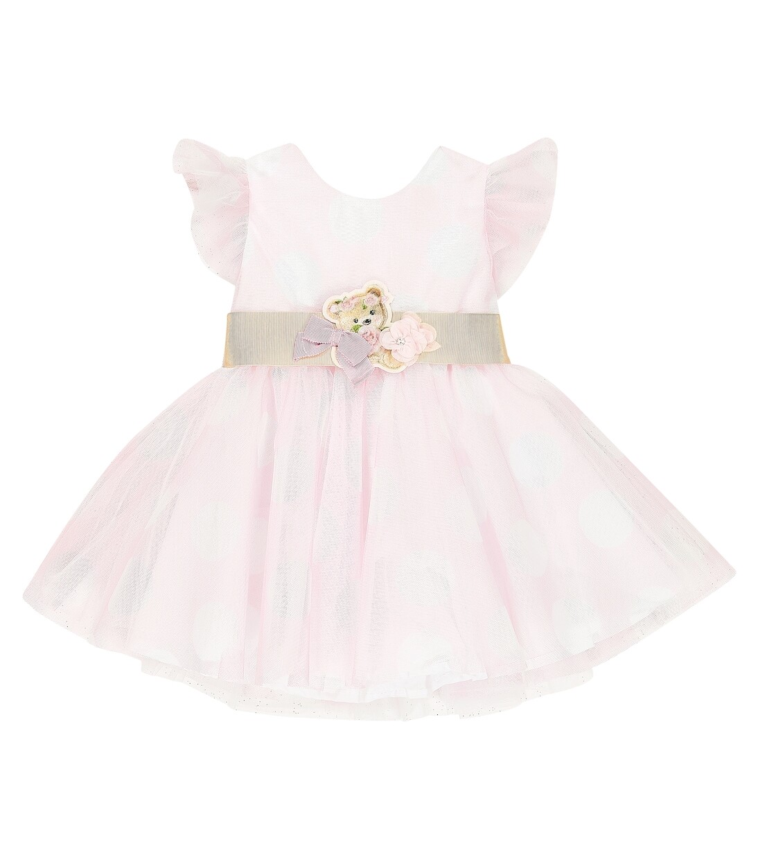 Платье из тюля в горошек Monnalisa, розовый
Платье из тюля в горошек Monnalisa, розовый