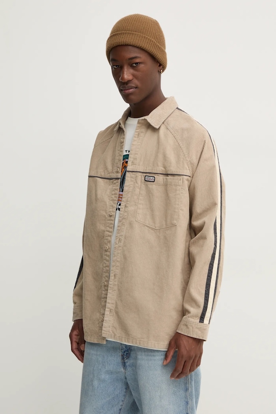 Хлопковая рубашка Seward Quiksilver, бежевый 
Хлопковая рубашка Seward Quiksilver, бежевый