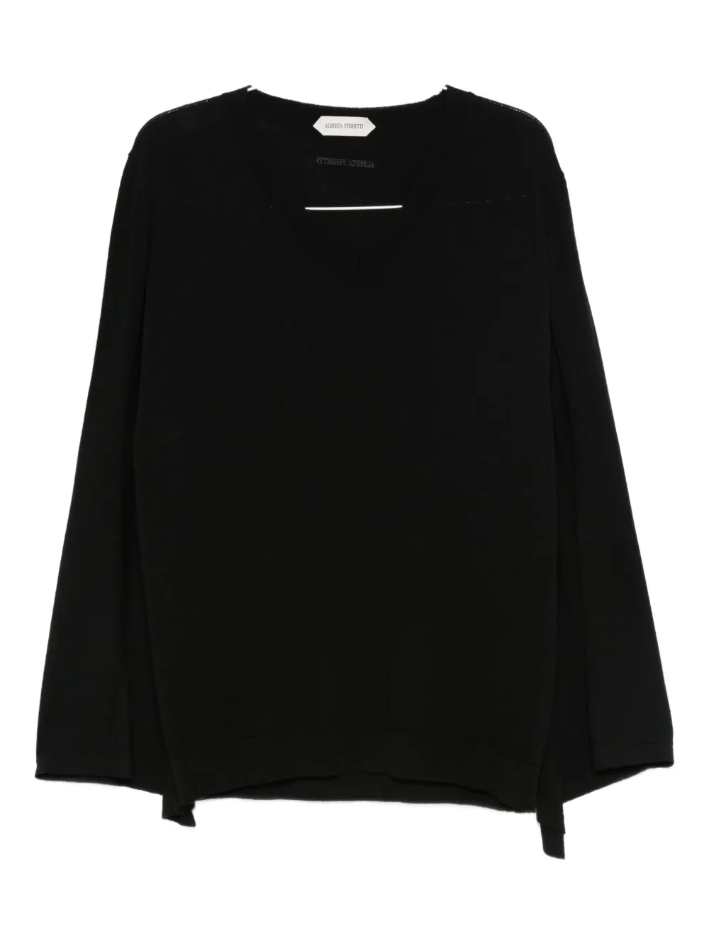 Шерстяной свитер с широкими рукавами Alberta Ferretti, черный
Шерстяной свитер с широкими рукавами Alberta Ferretti, черный