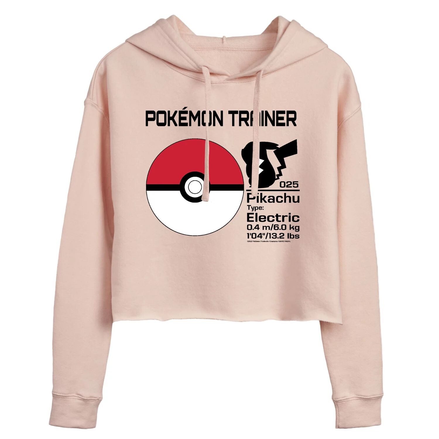 Укороченная толстовка с рисунком Pokémon Trainer для юниоров Licensed Character 
Укороченная толстовка с рисунком Pokémon Trainer для юниоров Licensed Character