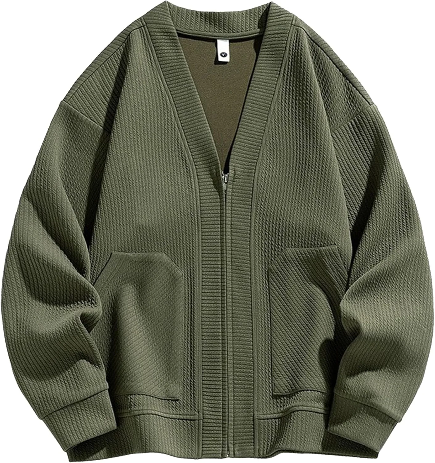 Мужской кардиган на молнии V-образный вырез slim fit легкий
Мужской кардиган на молнии V-образный вырез slim fit легкий