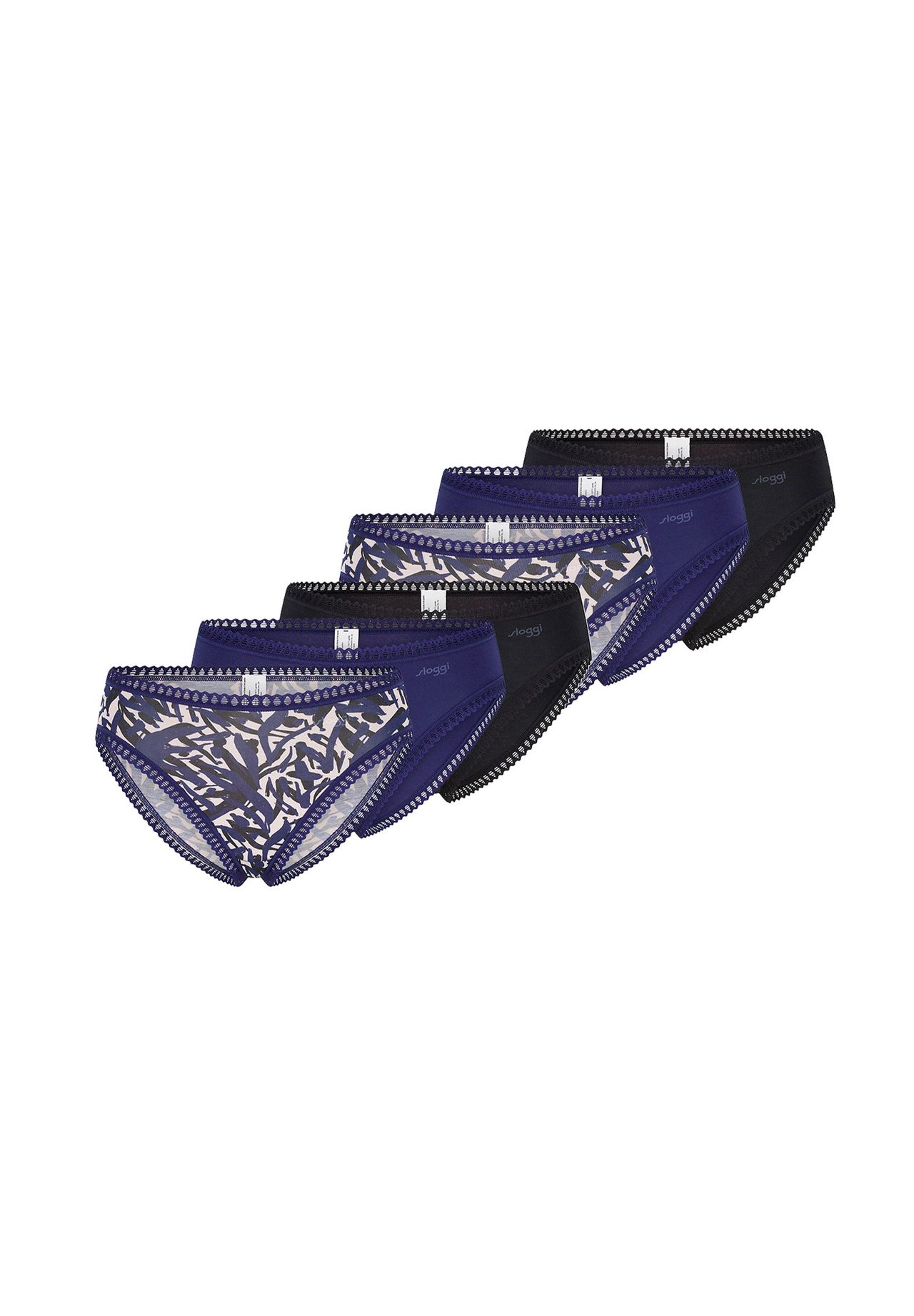 Набор трусов GO Crush из 6 шт Sloggi, цвет Schwarz / Blau 
Набор трусов GO Crush из 6 шт Sloggi, цвет Schwarz / Blau