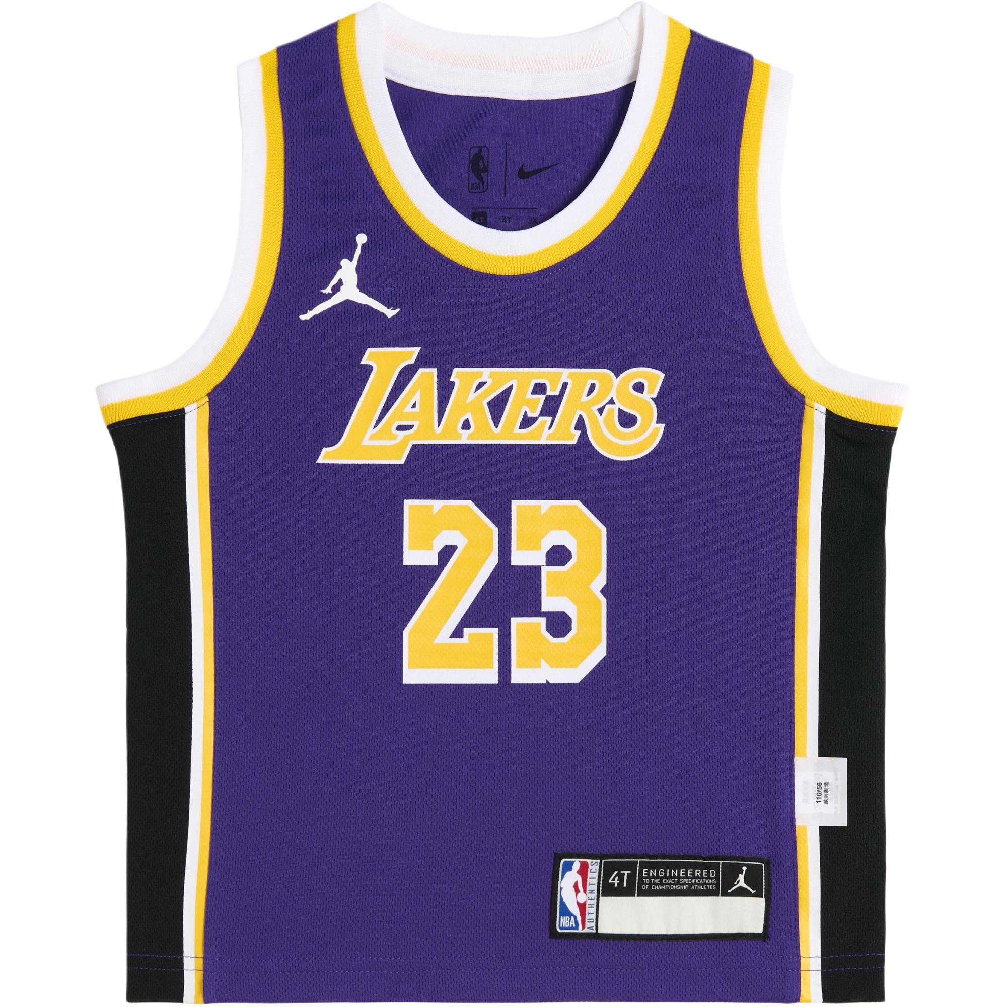 Jordan Футболка NBA Los Angeles Lakers James фиолетовая золотая для малышей
Jordan Футболка NBA Los Angeles Lakers James фиолетовая золотая для малышей