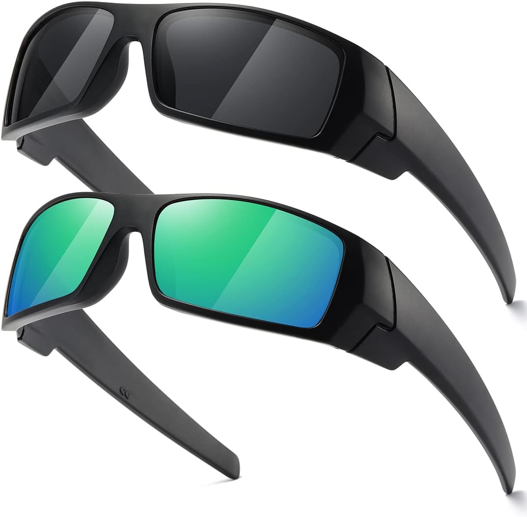 Поляризованные солнцезащитные очки для мужчин и женщин, модные, в стиле ретро, спортивные, прямоугольные, обтекаемые, винтажные, с защитным экраном TIANYESY, Black - Black / Black - Green
Поляризованные солнцезащитные очки для мужчин и женщин, модные, в стиле ретро, спортивные, прямоугольные, обтекаемые, винтажные, с защитным экраном TIANYESY, Black - Black / Black - Green