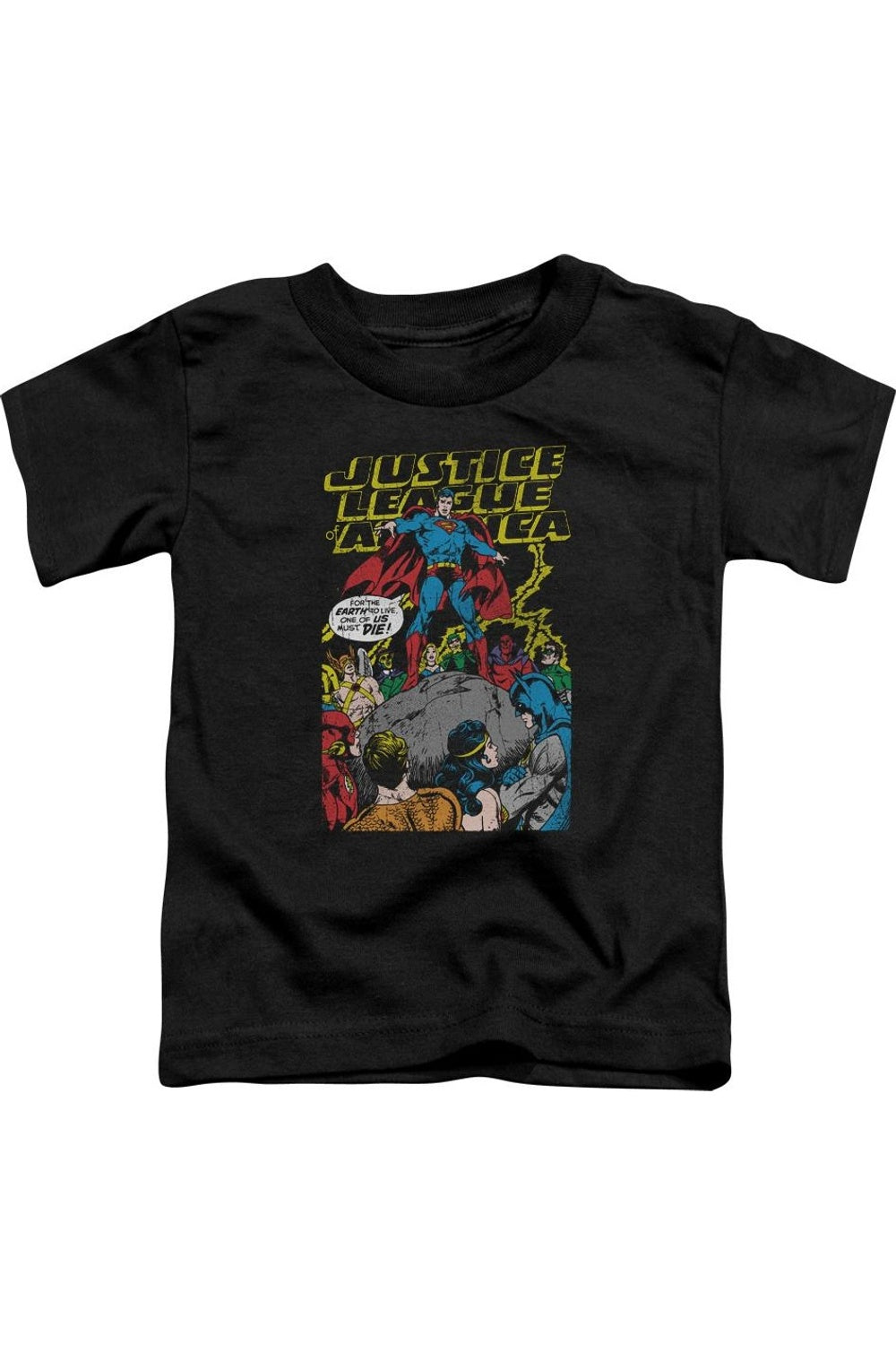 Футболка с коротким рукавом для малышей Justice League of America "Ultimate Sacrifice" Gildan, черный
Футболка с коротким рукавом для малышей Justice League of America "Ultimate Sacrifice" Gildan, черный