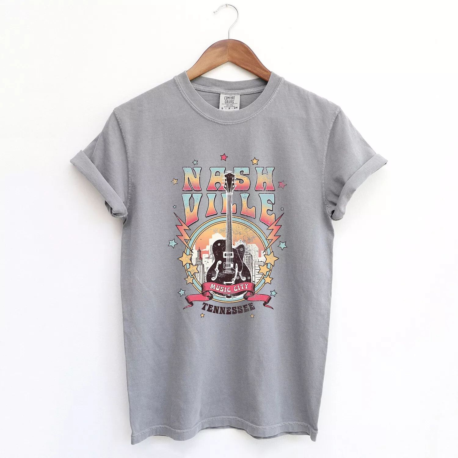 Футболки для гитары Nashville Tennessee, окрашенные в одежду Simply Sage Market
Футболки для гитары Nashville Tennessee, окрашенные в одежду Simply Sage Market