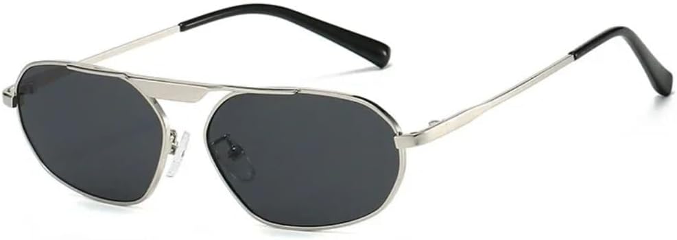 Солнцезащитные очки с защитой UV400 | Металлические очки в стиле «кошачий глаз» в стиле панк | для женщин и мужчин, для занятий спортом на открытом воздухе и вождения LXLHWN, Silver Gray
Солнцезащитные очки с защитой UV400 | Металлические очки в стиле «кошачий глаз» в стиле панк | для женщин и мужчин, для занятий спортом на открытом воздухе и вождения LXLHWN, Silver Gray