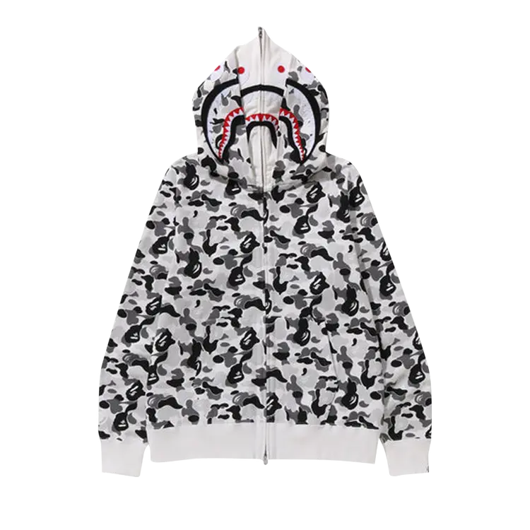 Худи BAPE ABC Camo Double Shark Full Zip 'Grey', серый 
Худи BAPE ABC Camo Double Shark Full Zip 'Grey', серый
