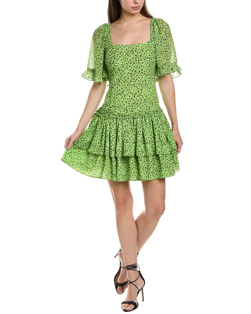 Платье мини-ярус GANNI, зеленый
Платье мини-ярус GANNI, зеленый