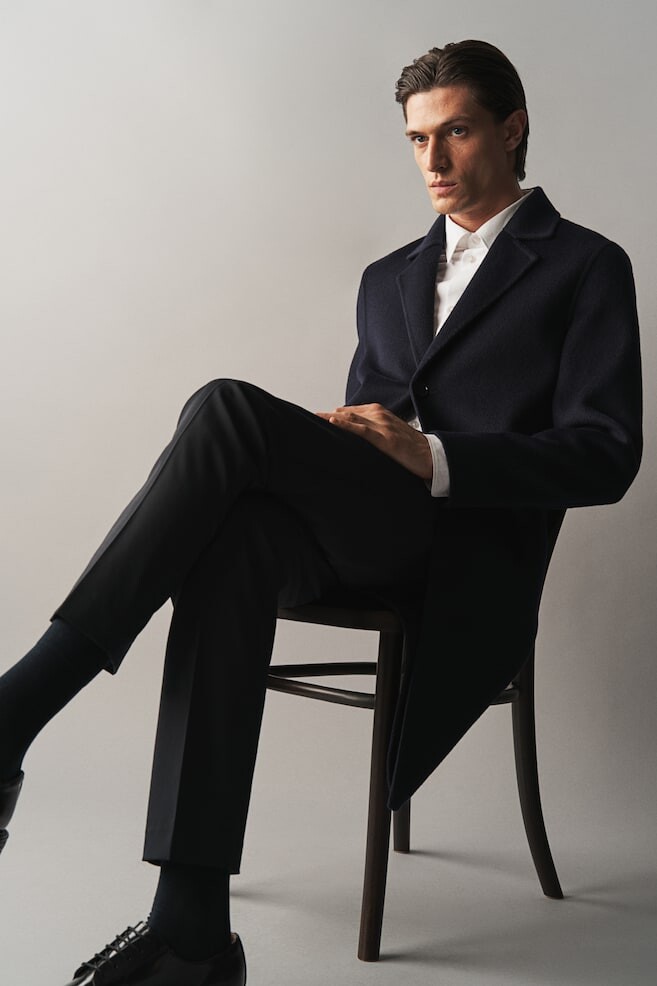 Шерстяное пальто H&M, синий
Шерстяное пальто H&M, синий