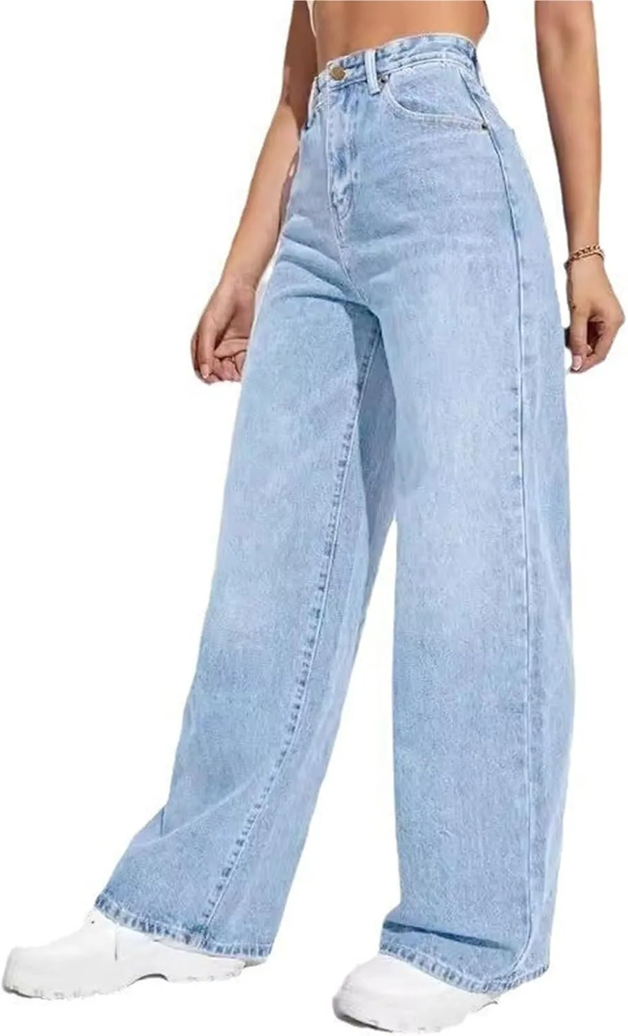 Женские джинсы прямого кроя с высокой посадкой
Женские джинсы прямого кроя с высокой посадкой