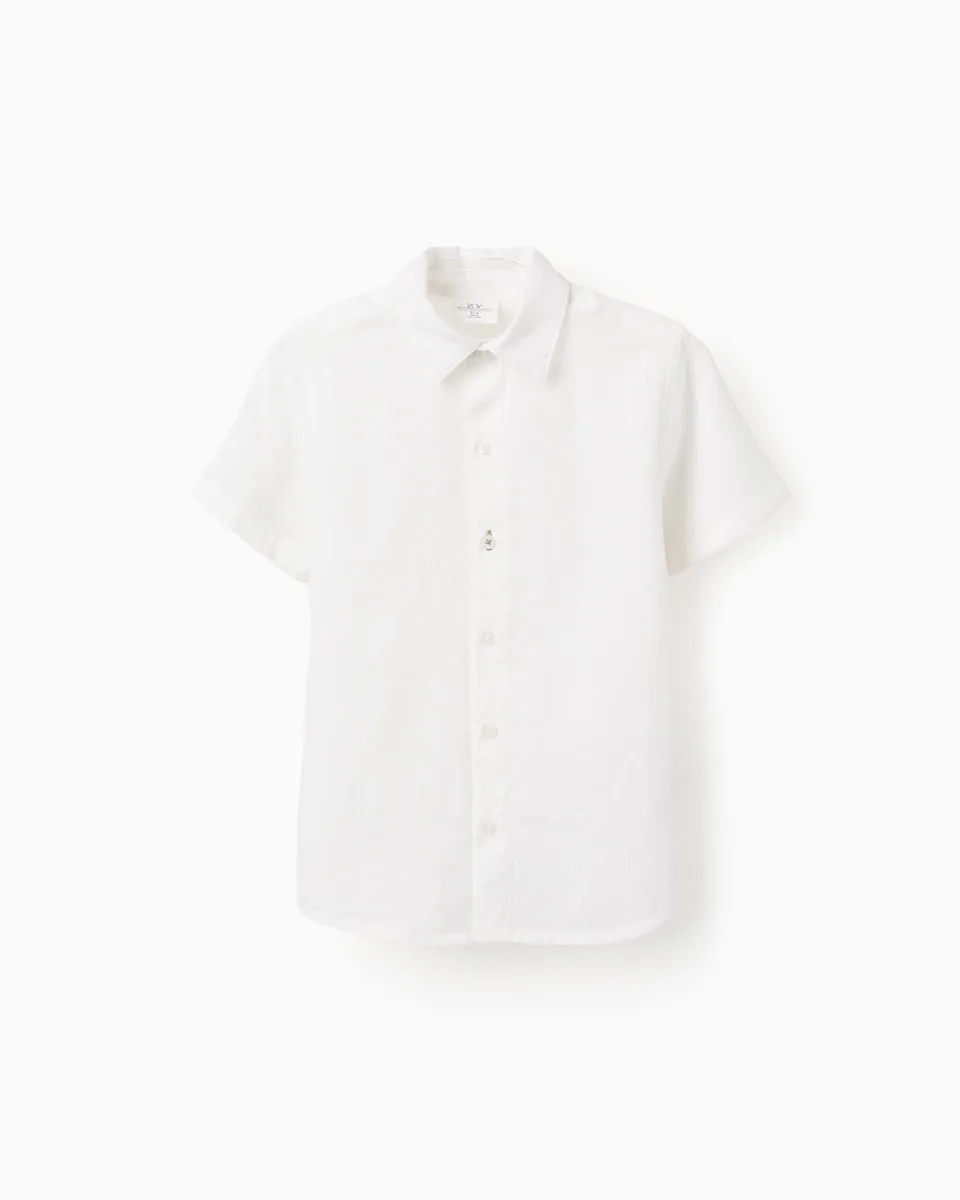 Детская рубашка для мальчика 100% хлопок с рельефной текстурой Zippy, белый
Детская рубашка для мальчика 100% хлопок с рельефной текстурой Zippy, белый