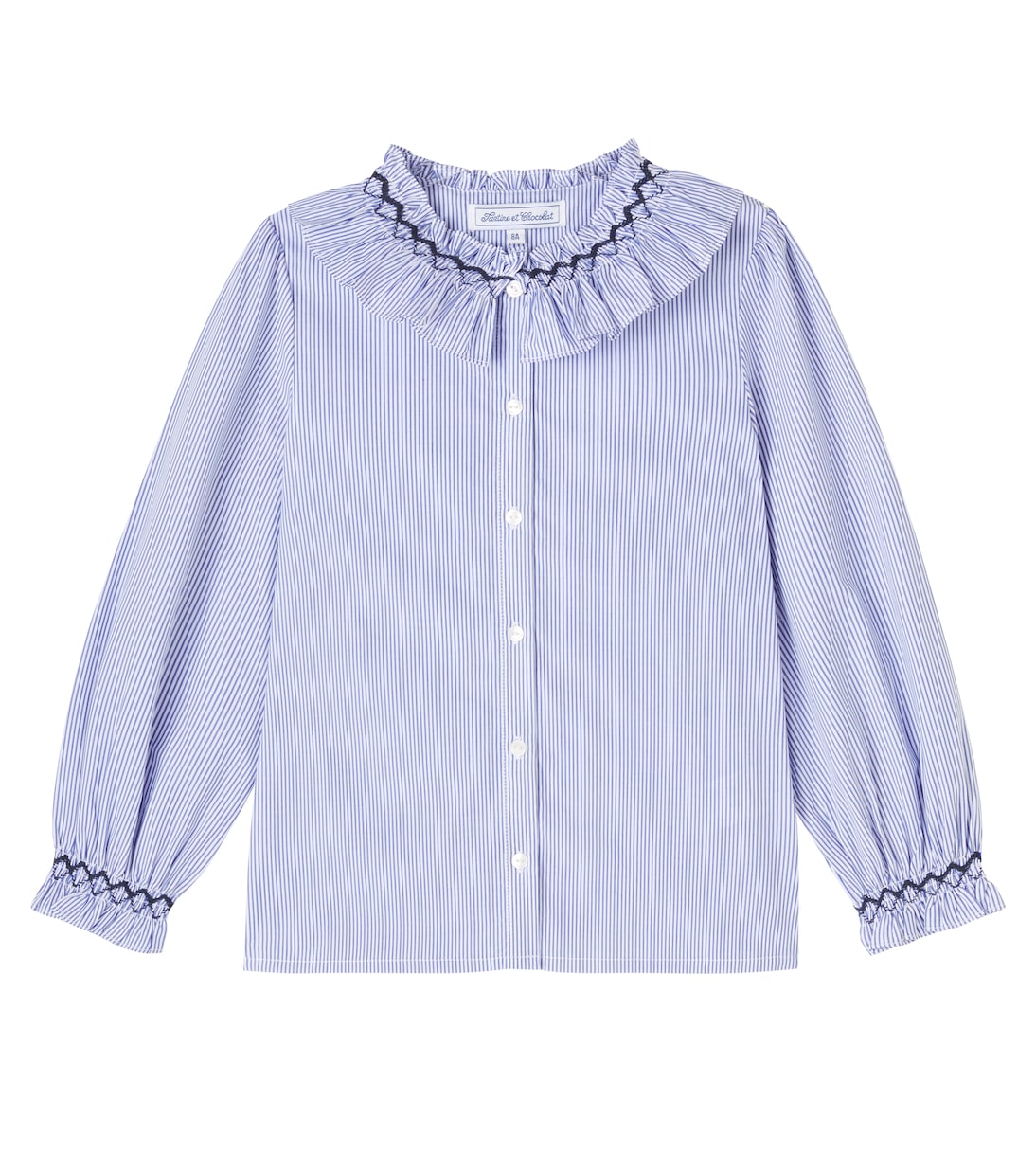 Хлопковая рубашка с вышивкой в бенгальскую полоску Tartine et Chocolat, Chambray
Хлопковая рубашка с вышивкой в бенгальскую полоску Tartine et Chocolat, Chambray