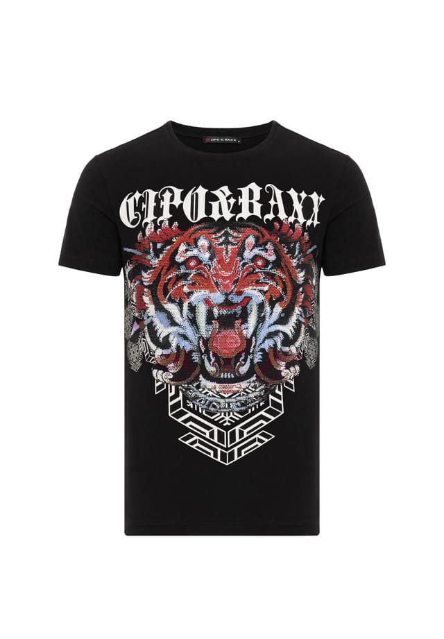 Футболка с классным дизайном Cipo & Baxx, черный
Футболка с классным дизайном Cipo & Baxx, черный