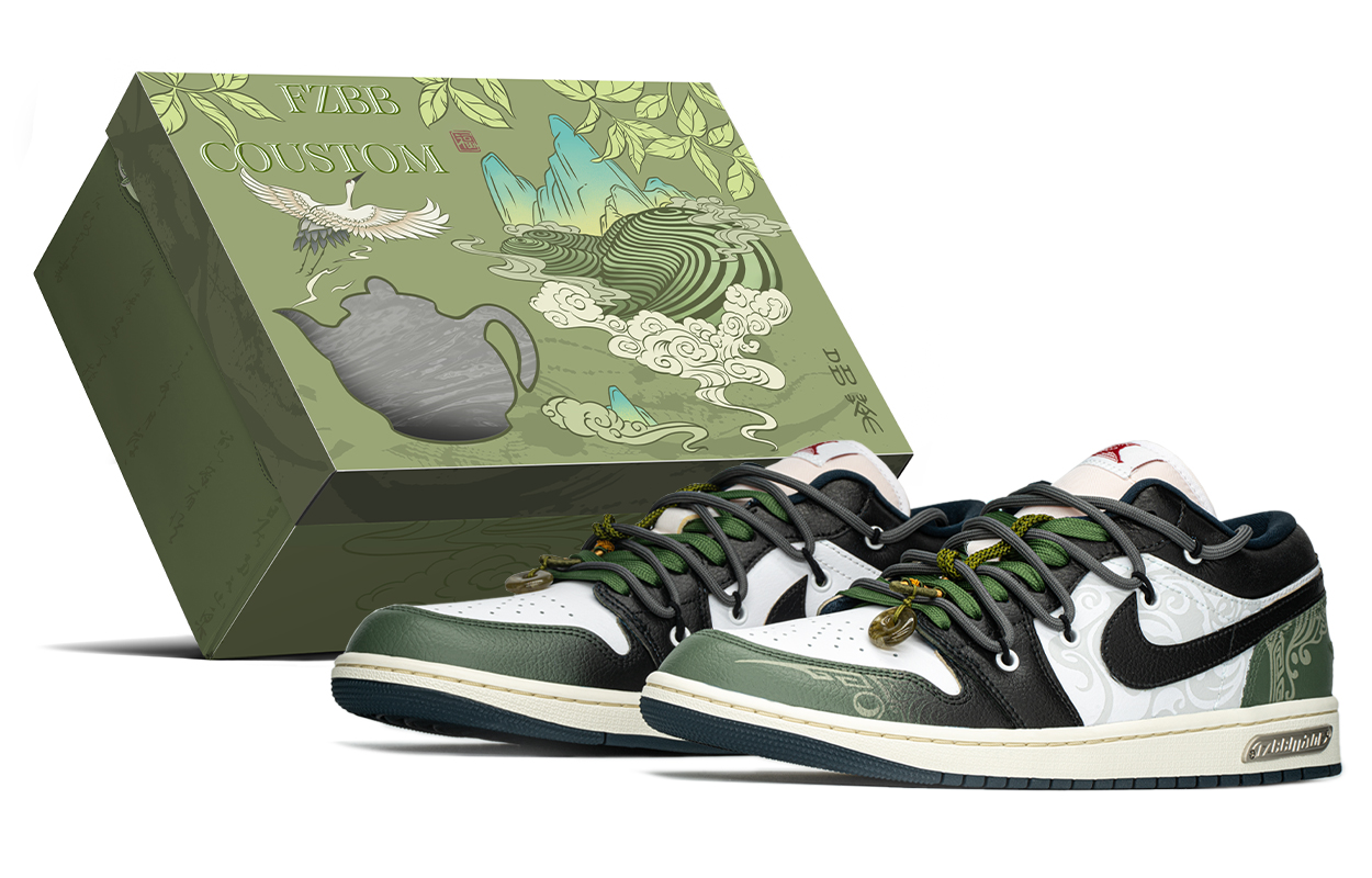 Jordan Баскетбольные кроссовки Air 1 с низким верхом, износостойкие, винтажные, мужские, черно-зеленые
Jordan Баскетбольные кроссовки Air 1 с низким верхом, износостойкие, винтажные, мужские, черно-зеленые