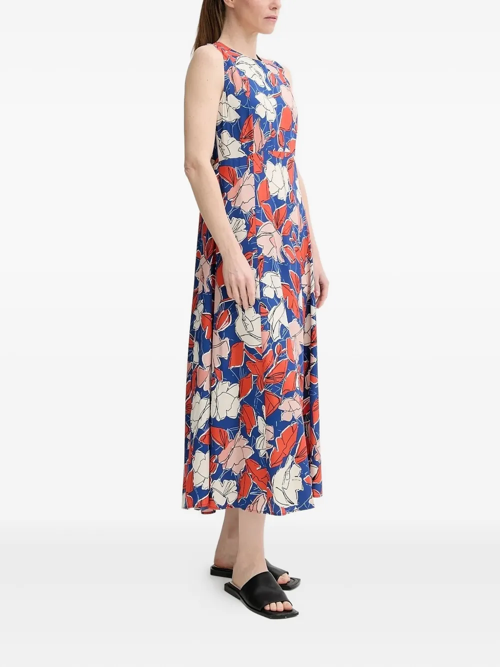 Платье миди без рукавов с цветочным принтом Marc O'Polo, синий
Платье миди без рукавов с цветочным принтом Marc O'Polo, синий
