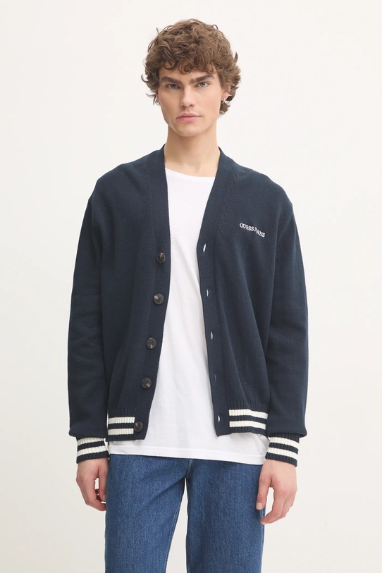 Кардиган Guess Jeans, темно-синий 
Кардиган Guess Jeans, темно-синий