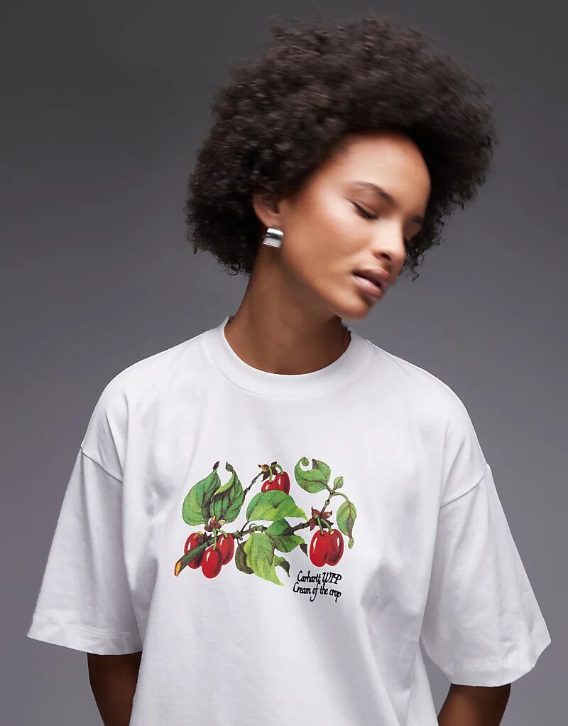 Футболка Carhartt WIP с короткими рукавами и мотивом «Cream of the crop» белого цвета
Футболка Carhartt WIP с короткими рукавами и мотивом «Cream of the crop» белого цвета