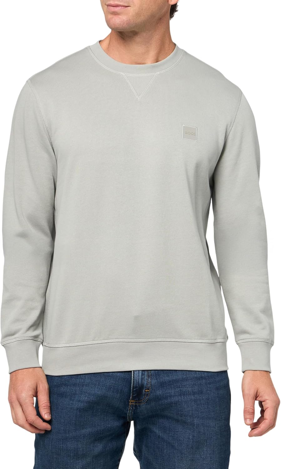 BOSS мужской свитшот с логотипом из французского футера, Whisper Grey, Серый, BOSS мужской свитшот с логотипом из французского футера, Whisper Grey
BOSS мужской свитшот с логотипом из французского футера, Whisper Grey, Серый, BOSS мужской свитшот с логотипом из французского футера, Whisper Grey