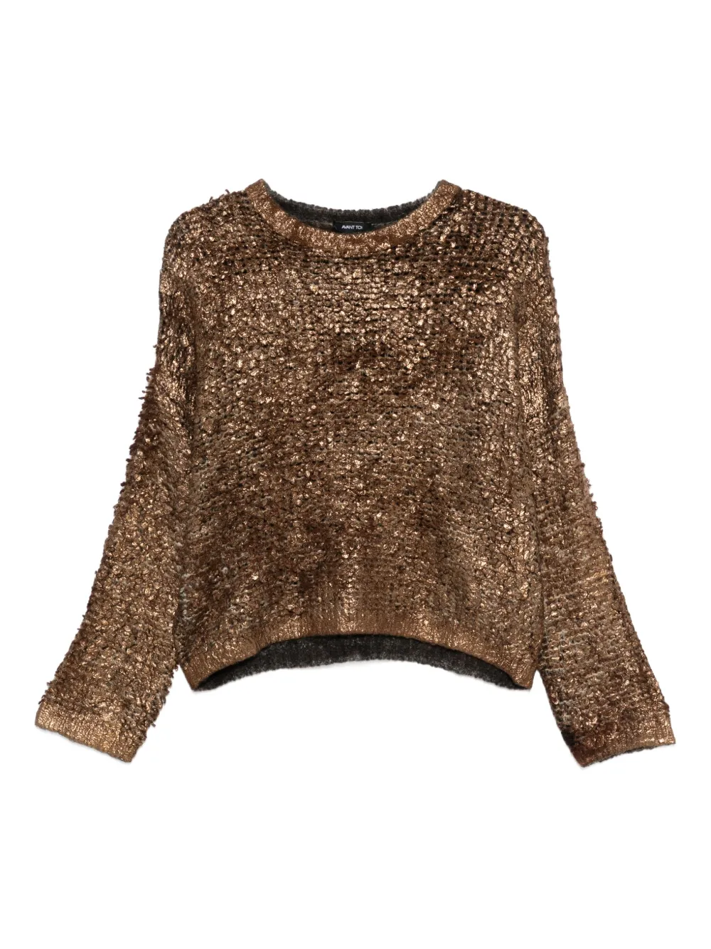 Свитер с эффектом металлик Avant Toi, золотой
Свитер с эффектом металлик Avant Toi, золотой