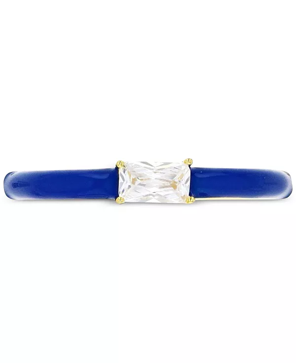 Кольцо с кубическим цирконием и эмалью из стерлингового серебра с 14-каратным золотом Macy'S, blue
Кольцо с кубическим цирконием и эмалью из стерлингового серебра с 14-каратным золотом Macy'S, blue