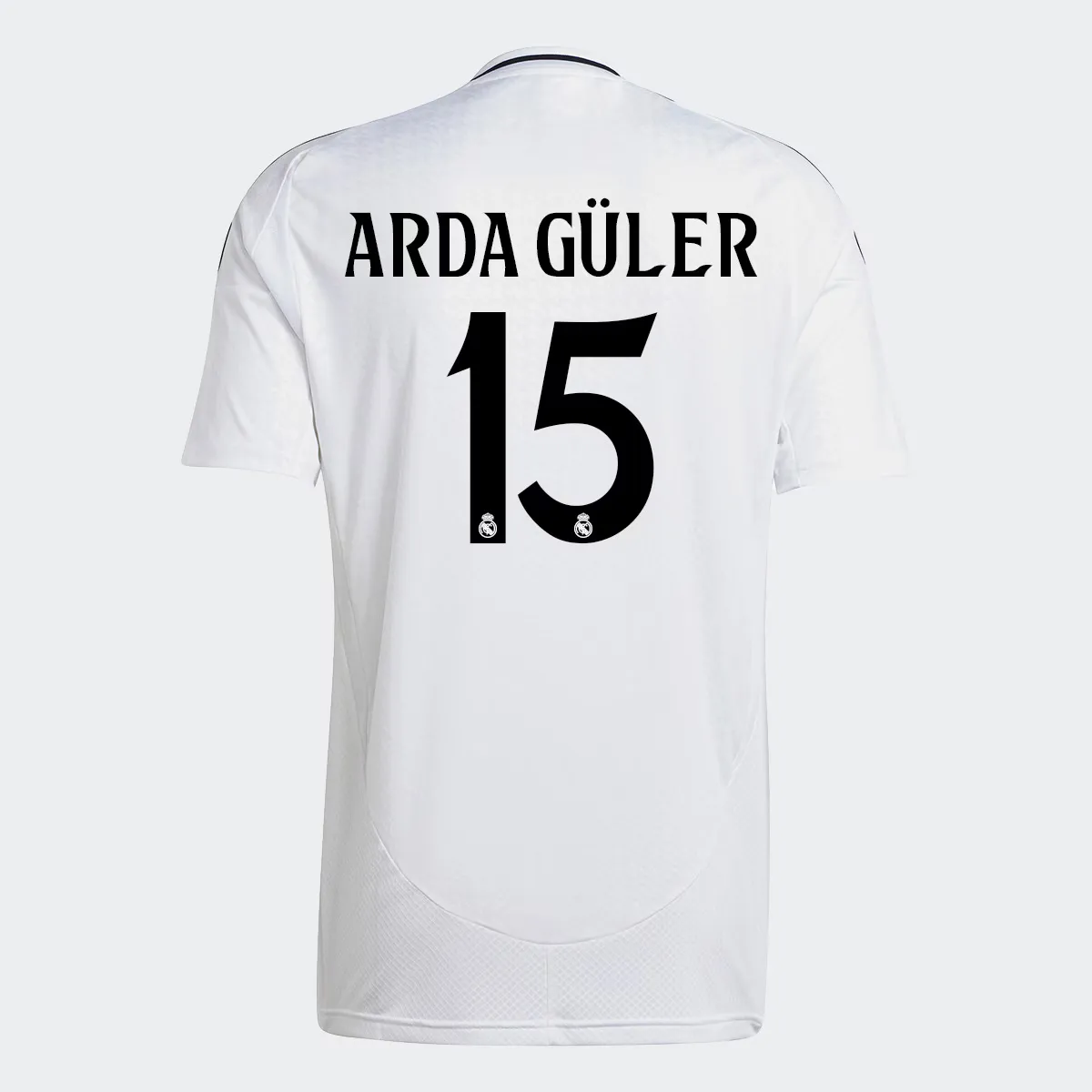 Мужская 1-я форма Реал Мадрид CF 2024-2025 Arda Güler 15 Adidas футболка, белый
Мужская 1-я форма Реал Мадрид CF 2024-2025 Arda Güler 15 Adidas футболка, белый