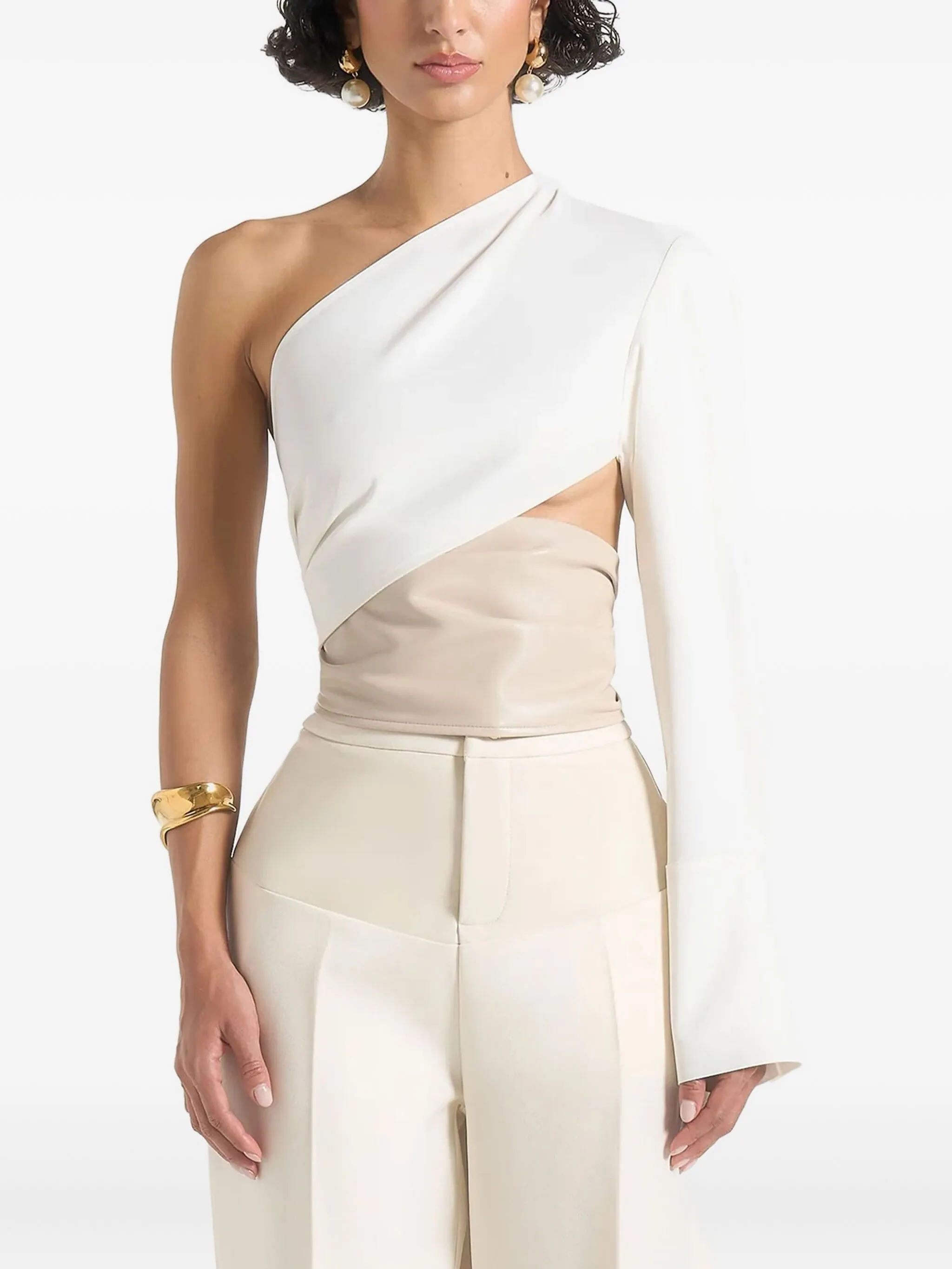 Топ Coralie на одно плечо Manière De Voir, белый
Топ Coralie на одно плечо Manière De Voir, белый