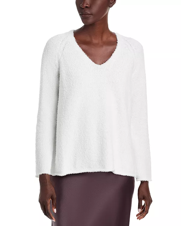 Хлопковый свитер с V-образным вырезом и бахромой Bloomingdale'S, белый
Хлопковый свитер с V-образным вырезом и бахромой Bloomingdale'S, белый