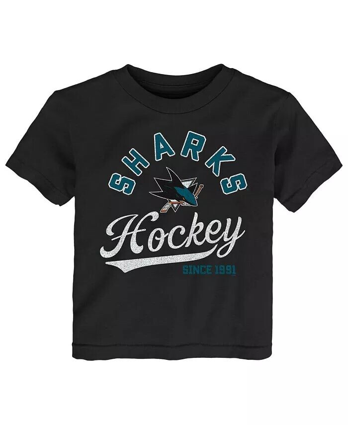 Черная футболка San Jose Sharks Take the Lead для мальчиков и девочек для малышей Outerstuff
Черная футболка San Jose Sharks Take the Lead для мальчиков и девочек для малышей Outerstuff