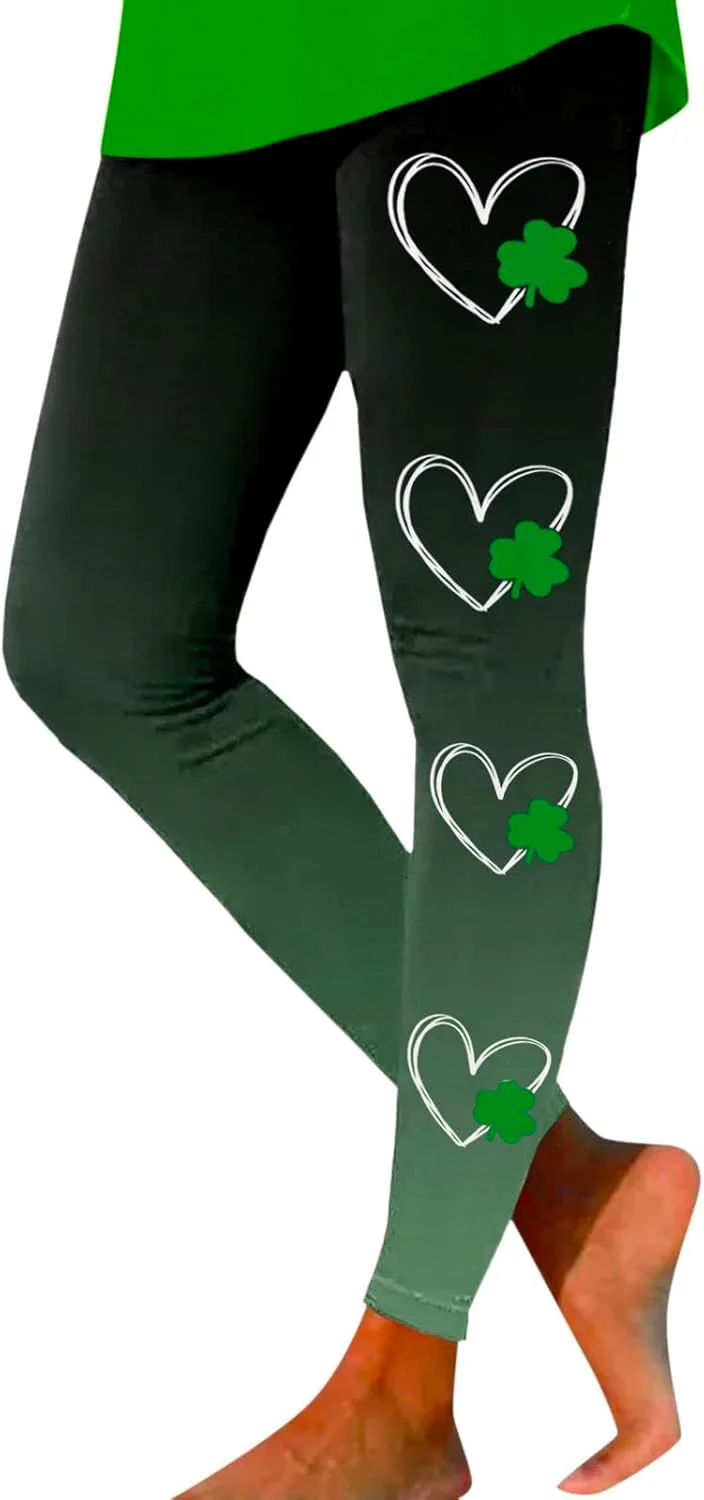 Леггинсы St. Patrick's Day с принтом клевера Mgoohoen
Леггинсы St. Patrick's Day с принтом клевера Mgoohoen