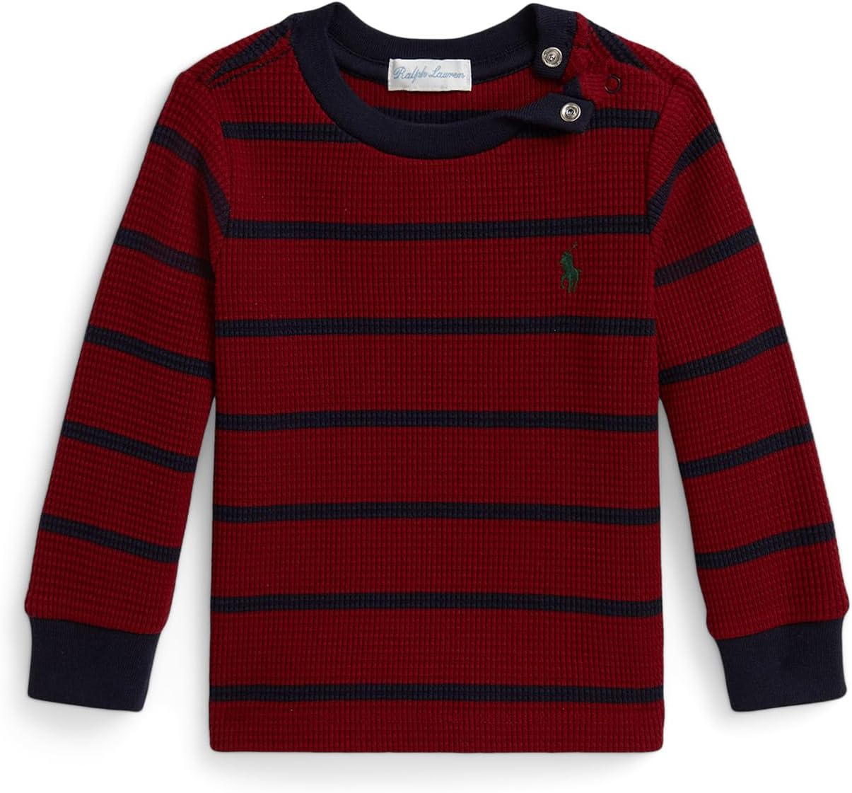 Свитер Polo Ralph Lauren Kids Striped Waffle Cotton Long Sleeve Tee, Holiday Red/Rl Navy
Свитер Polo Ralph Lauren Kids Striped Waffle Cotton Long Sleeve Tee, Holiday Red/Rl Navy