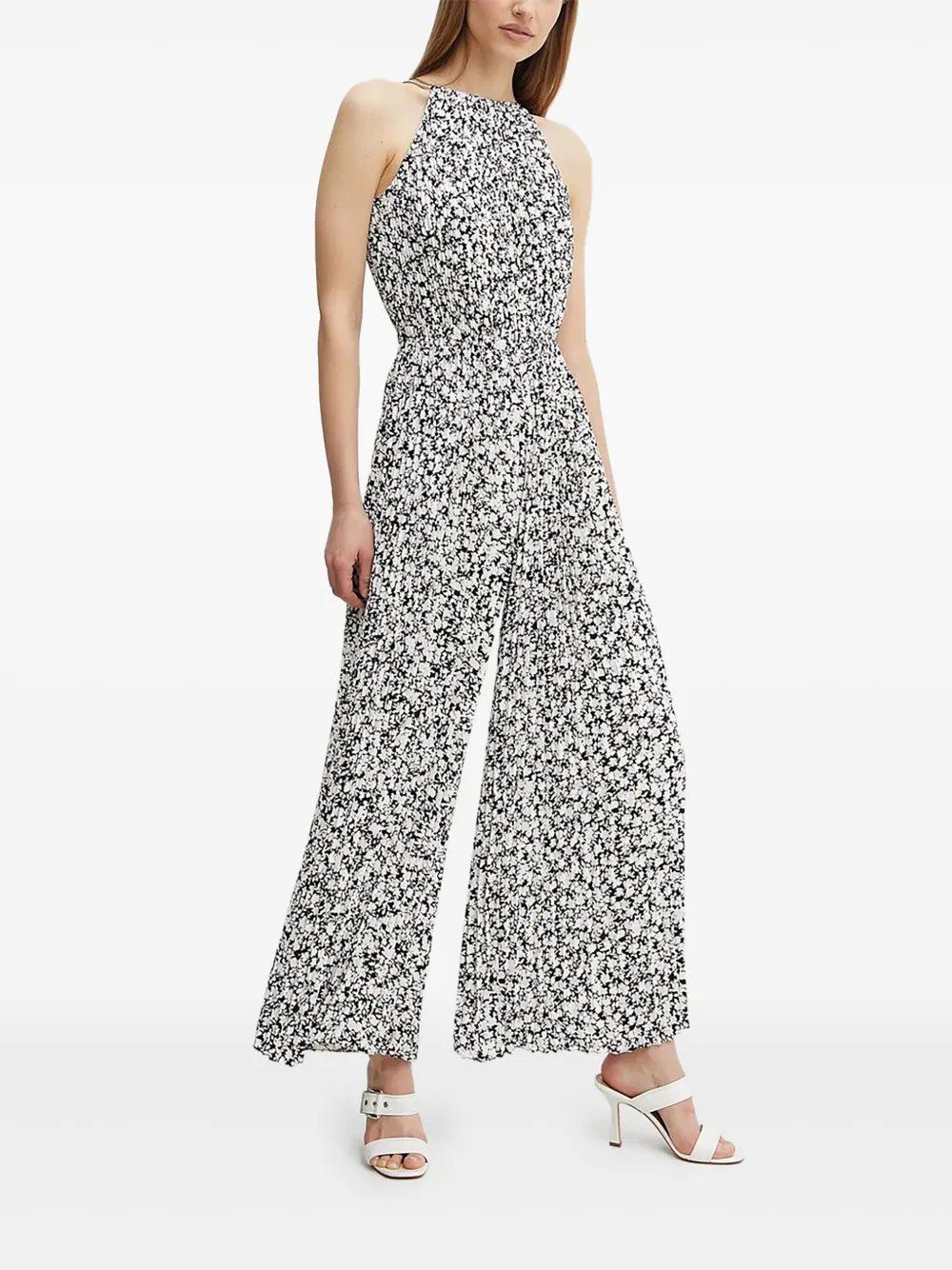 Плиссированный комбинезон с цветочным принтом Michael Michael Kors, белый
Плиссированный комбинезон с цветочным принтом Michael Michael Kors, белый