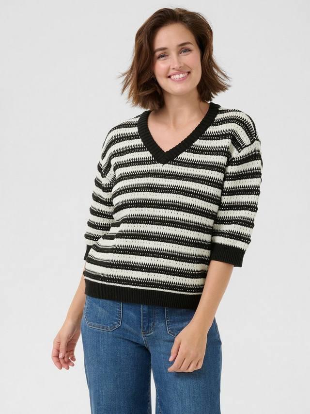 Джемпер с v-образным вырезом в тонкую полоску KAFFE, цвет Dove/Black
Джемпер с v-образным вырезом в тонкую полоску KAFFE, цвет Dove/Black