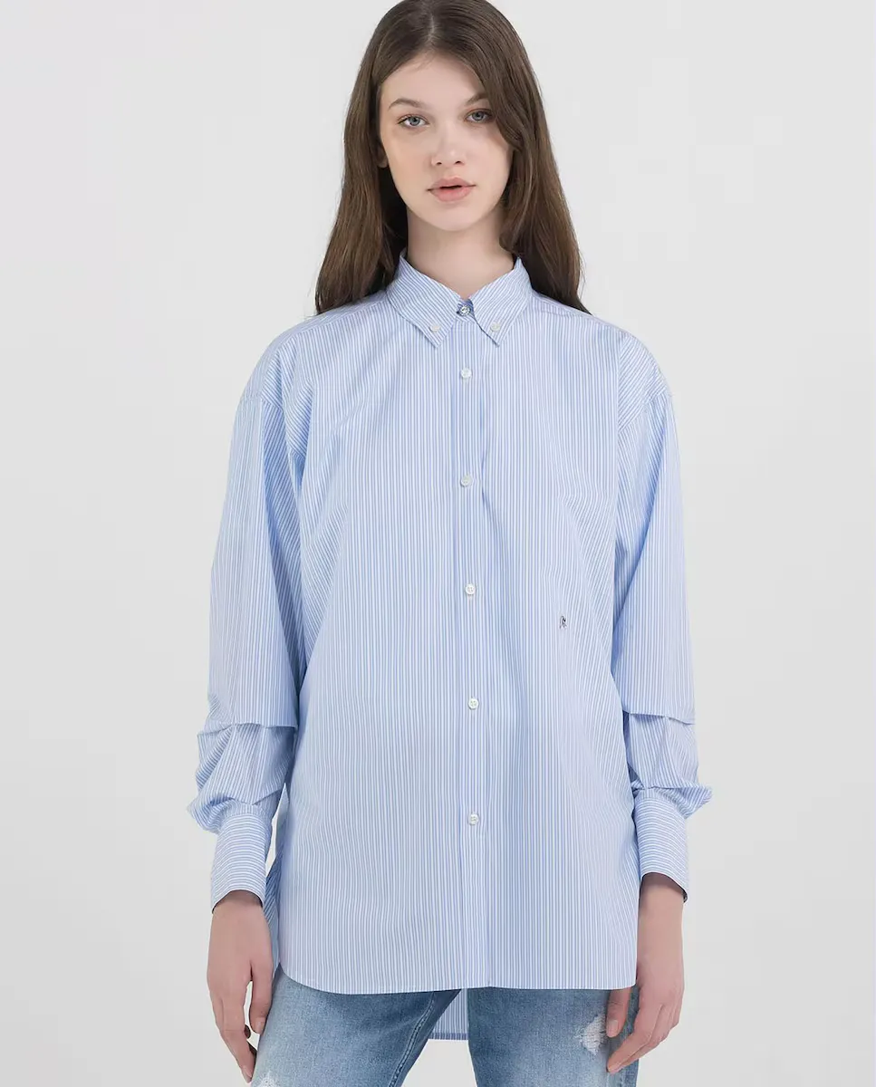 Женская рубашка с длинными рукавами Replay, синий
Женская рубашка с длинными рукавами Replay, синий