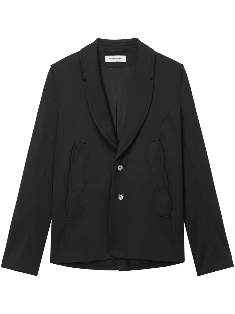 Однобортный пиджак Kiko Kostadinov, черный
Однобортный пиджак Kiko Kostadinov, черный