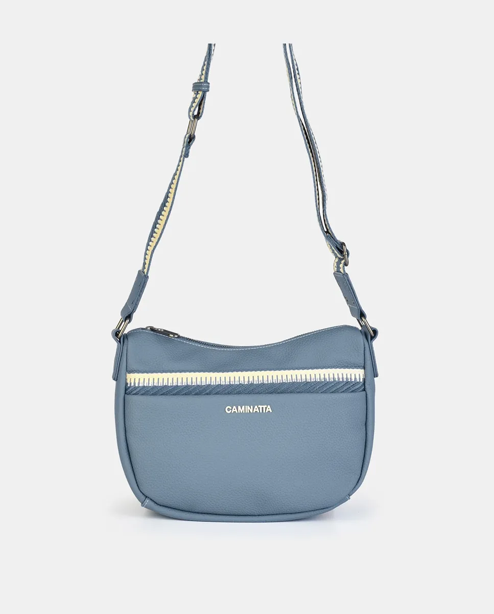 Сумка кросс-боди цвета айвори Caminatta, синий
Сумка кросс-боди цвета айвори Caminatta, синий